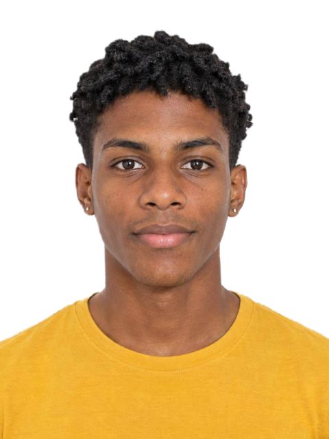 Exemplo de foto 3x4 para matrícula com fundo branco